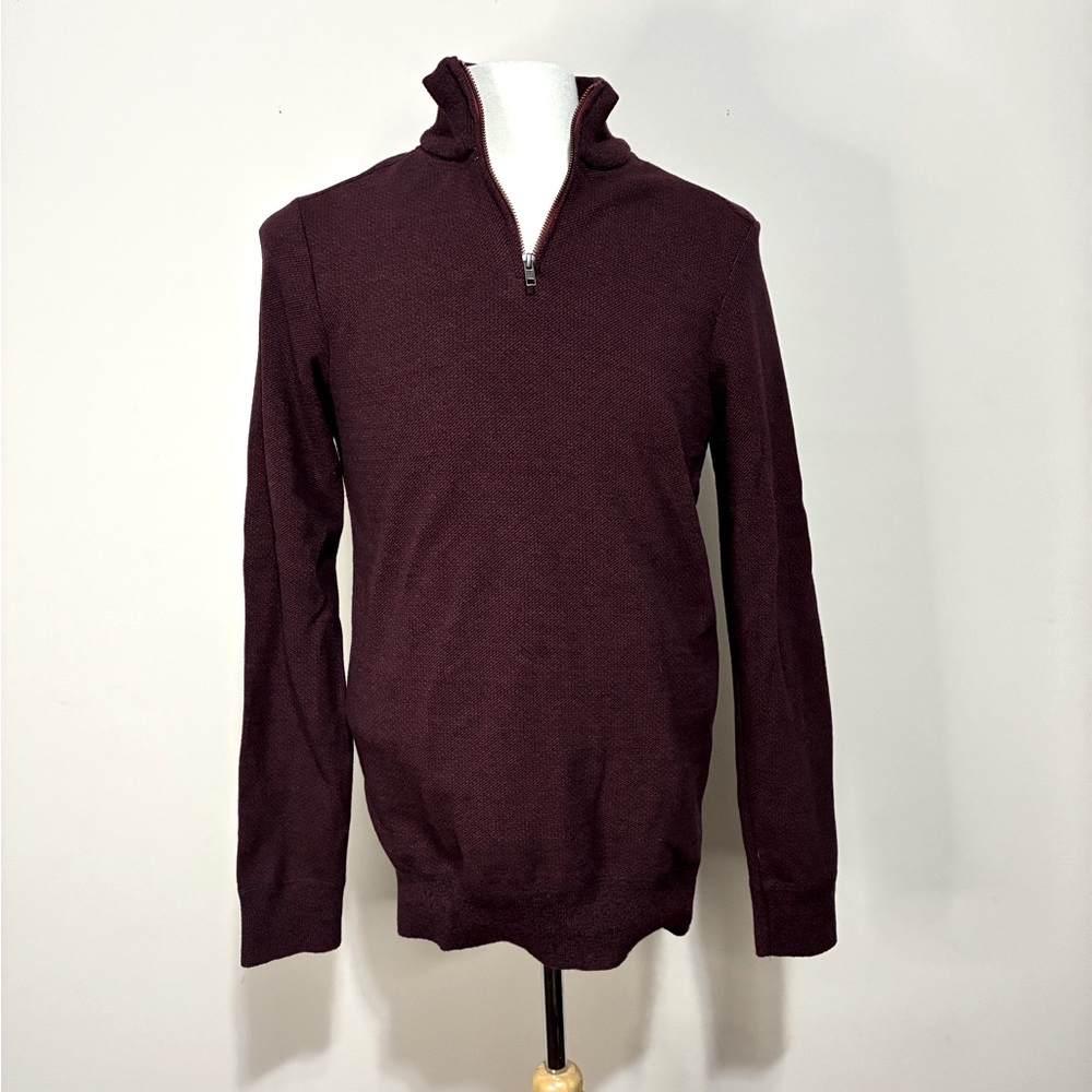 Robert Graham Men’s 1/4 Zip Cotton Blend Long Sleeve Sweaters - Bundle of Two